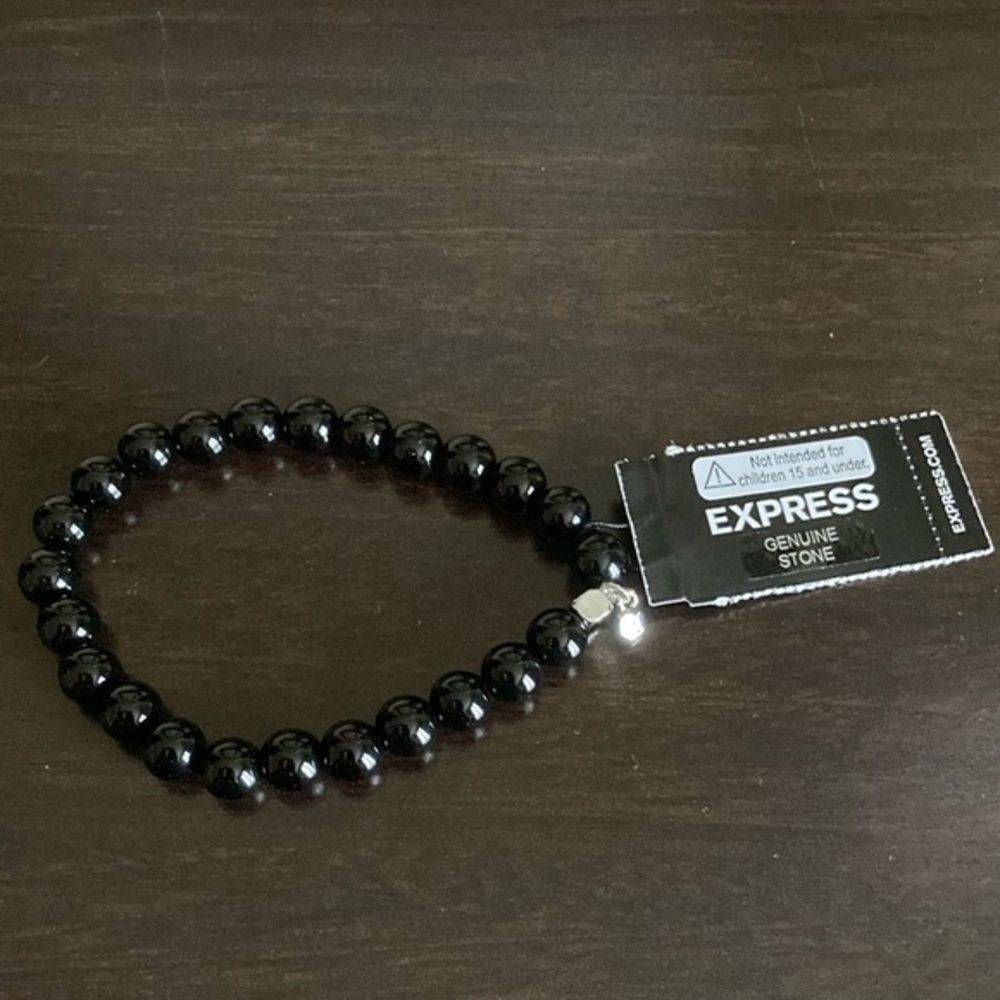 Express Elegant Black Stone Bracelet